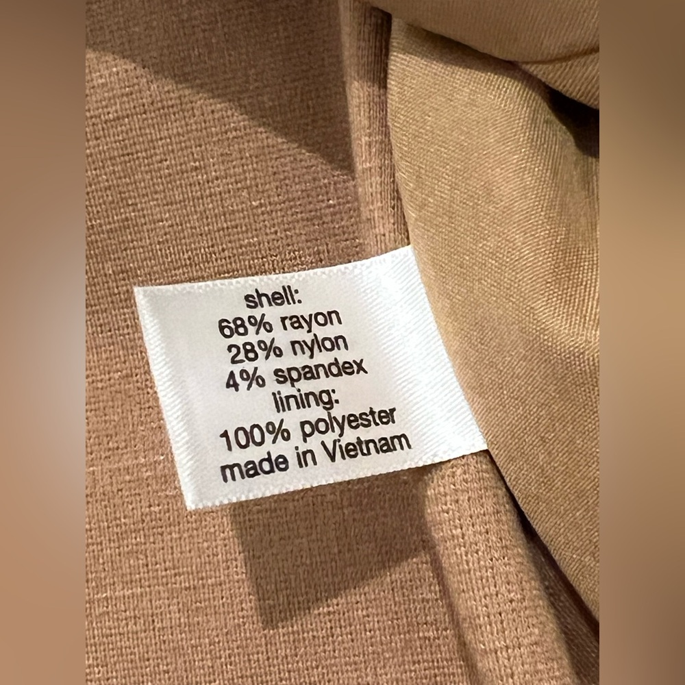 Lane Bryant The Bryant Blazer Camel Plus Size 18 Jacket‎ Gold Button Khaki Tan - Picture 6 of 6